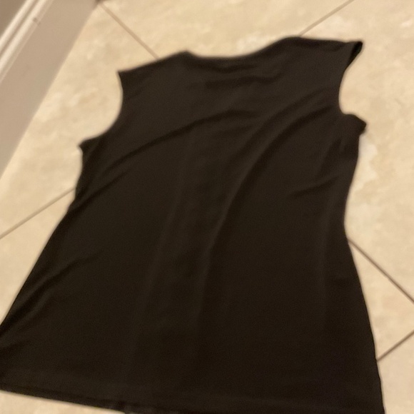 Black sleeve-less Calvin Klein Top. - Picture 2 of 2